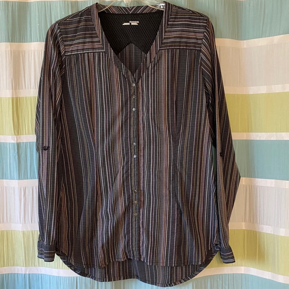 Royal Robbins Performance ButtonDown Top Sz Med